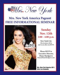 Mrs. New York America Free Information Seminar